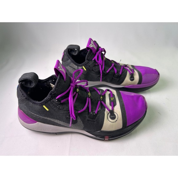 Nike Kobe AD 2018 Lakers Away Black Vivid Purple Mens Size 10.5 AV3555-002 Mamba - Picture 2 of 16
